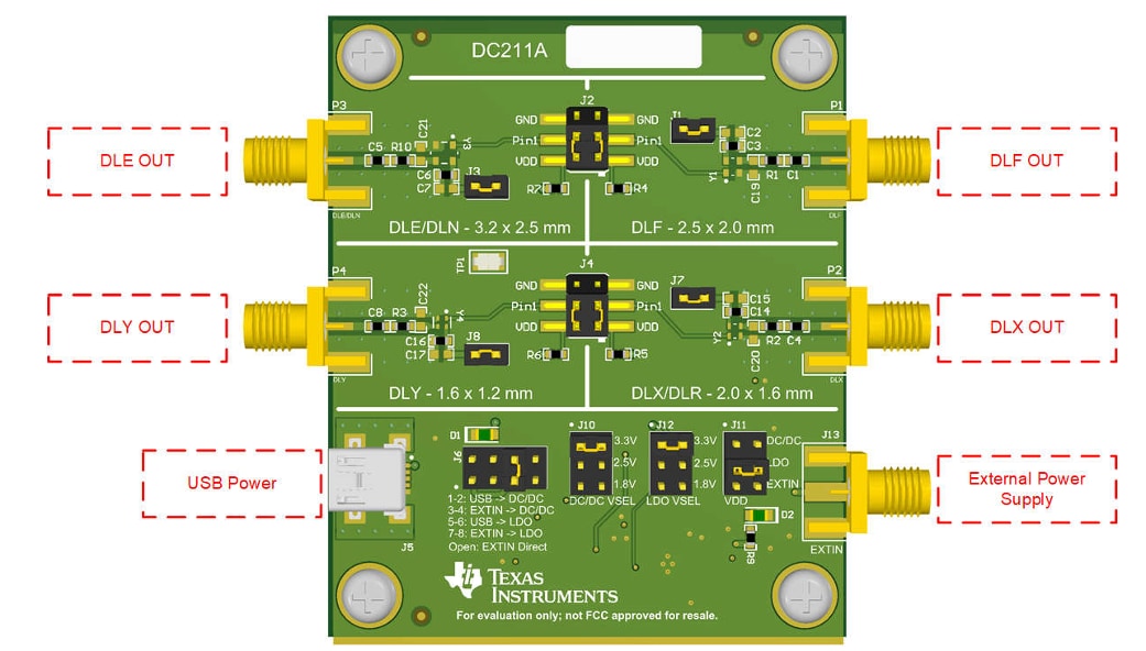 Location Circuit - Texas Instruments CDC6CEVM Evaluation Module